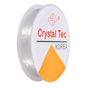 Smykketråd elastisk. Crystal Tec. Krystal klar. 0.6 mm
